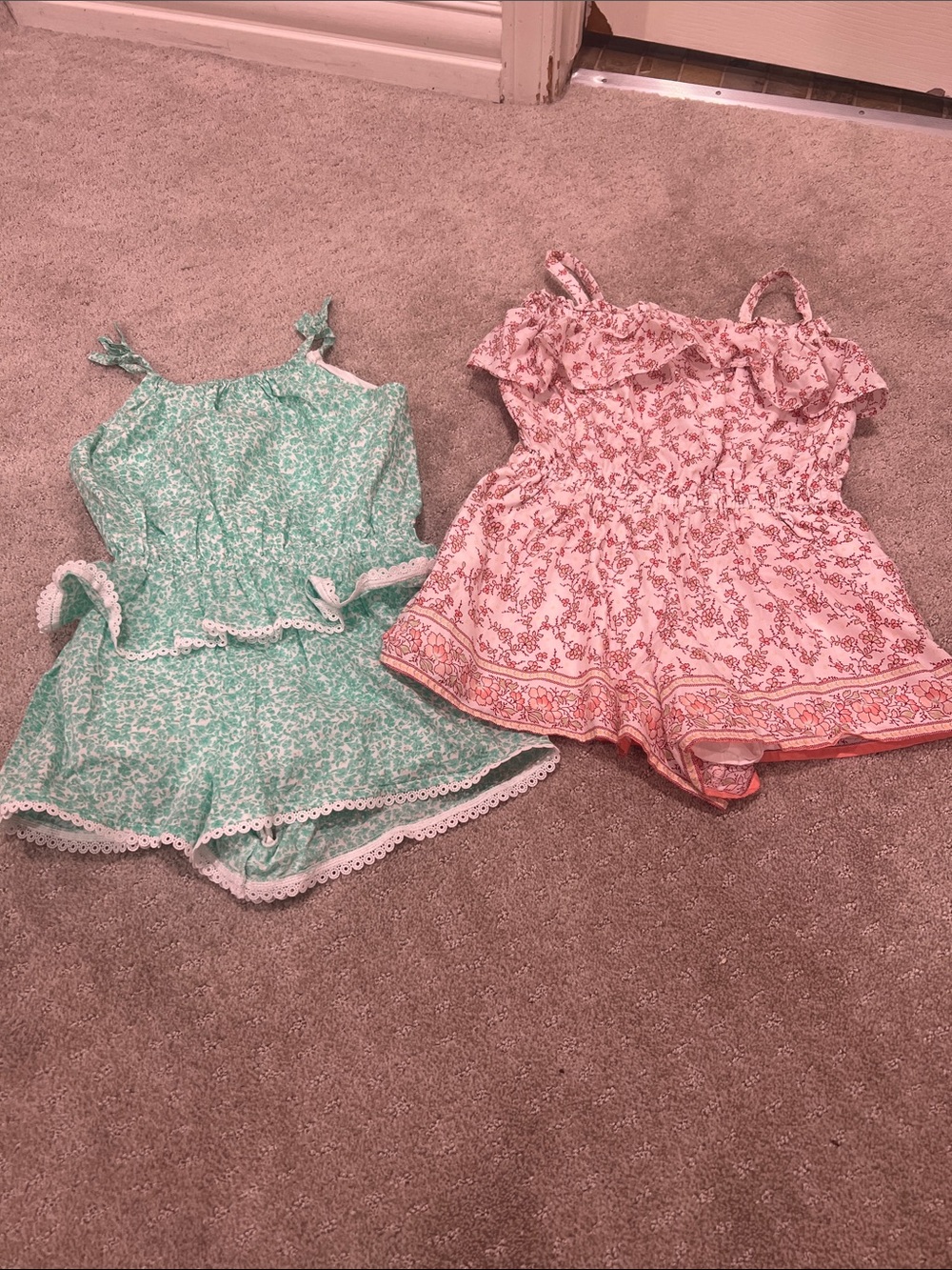 Janie and Jack romper x2